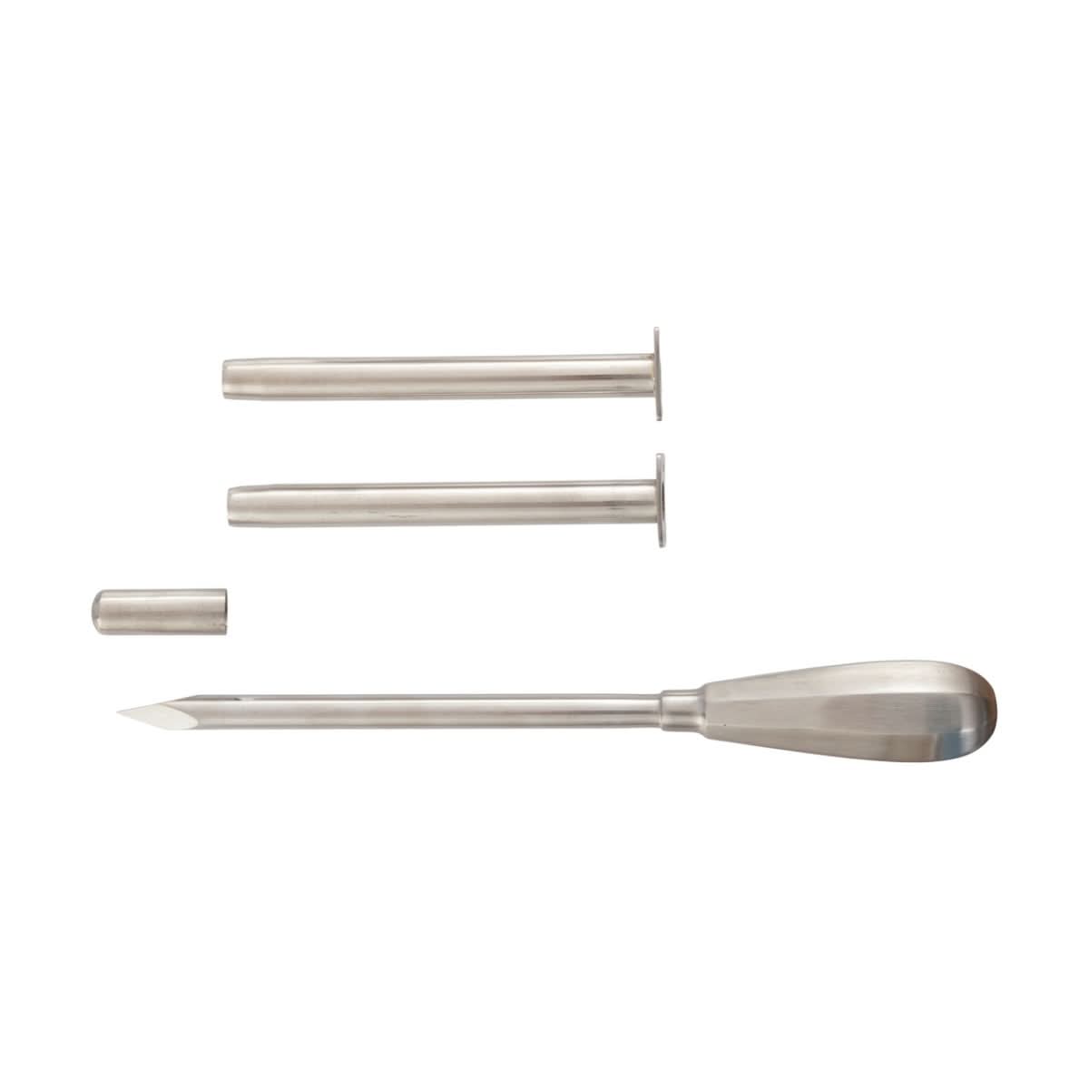 Trocar veterinar inox 150x10 mm pentru bovine si ovine