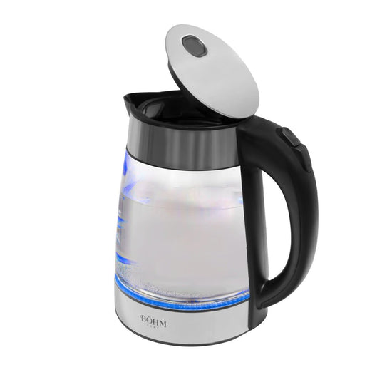Fierbător Electric BÖHM BHB1702 – 1.7L, 1850-2200W, Oprire Automată, LED Albastru