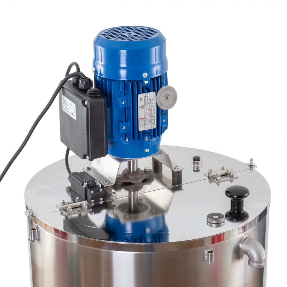 Incalzitor lapte animale MilkPot 50 inox 50 litri cu amestecator motorizat si trepied