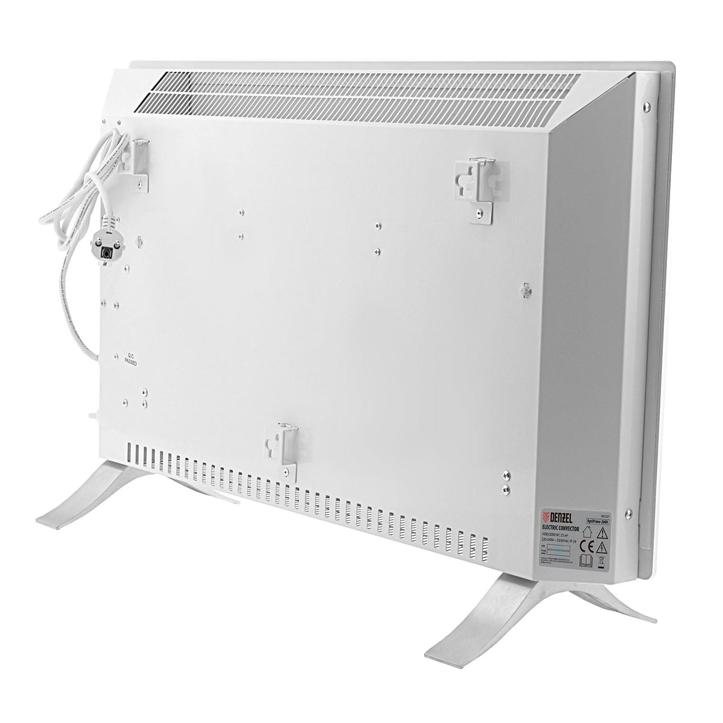 Convector Electric Denzel OptiPrime-2000, Wi-Fi, Ecran Tactil, Termostat Digital, 2000W