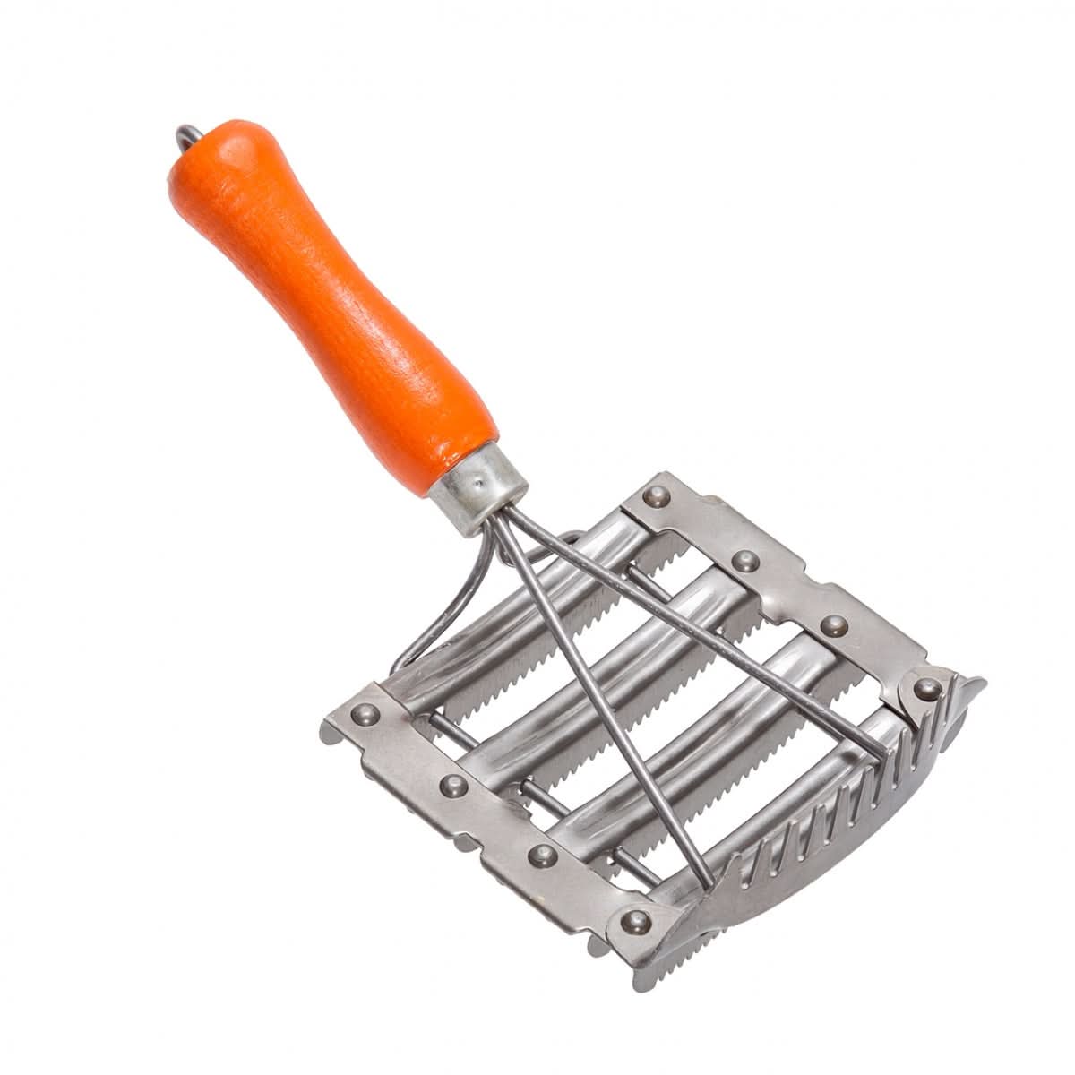 Perie metalica dintata cu pieptan de coama pentru curatarea pielii si parului cabalinelor