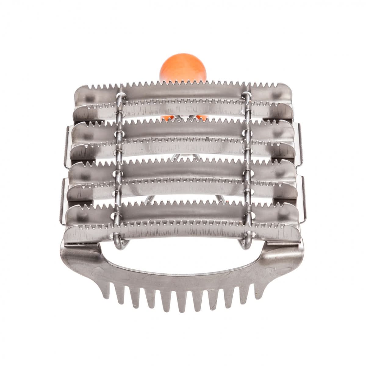 Perie metalica dintata cu pieptan de coama pentru curatarea pielii si parului cabalinelor