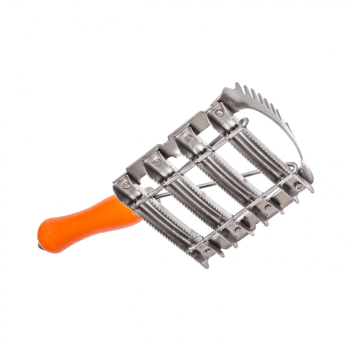 Perie metalica dintata cu pieptan de coama pentru curatarea pielii si parului cabalinelor