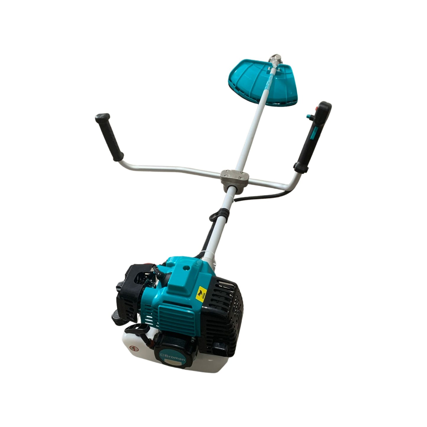 Motocoasa pe benzina Broman 6000+, 2 timpi, 6 kW, 8 CP, cu 7 accesorii incluse – putere si control pentru orice teren