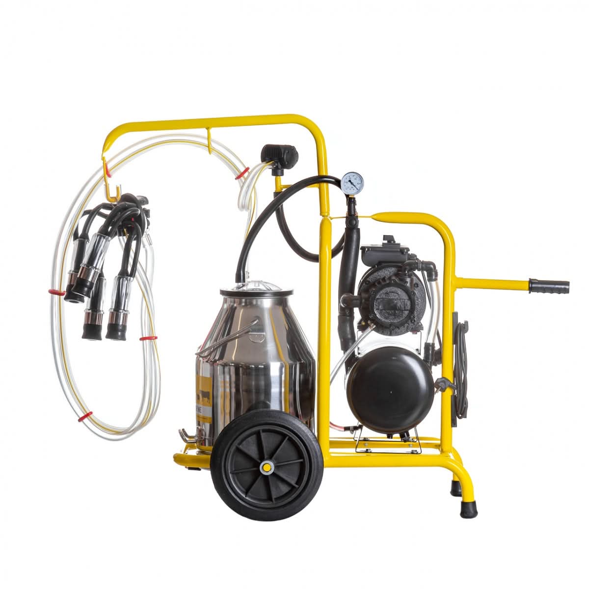 Aparat de muls vaci, cu bidon inox de 30 litri