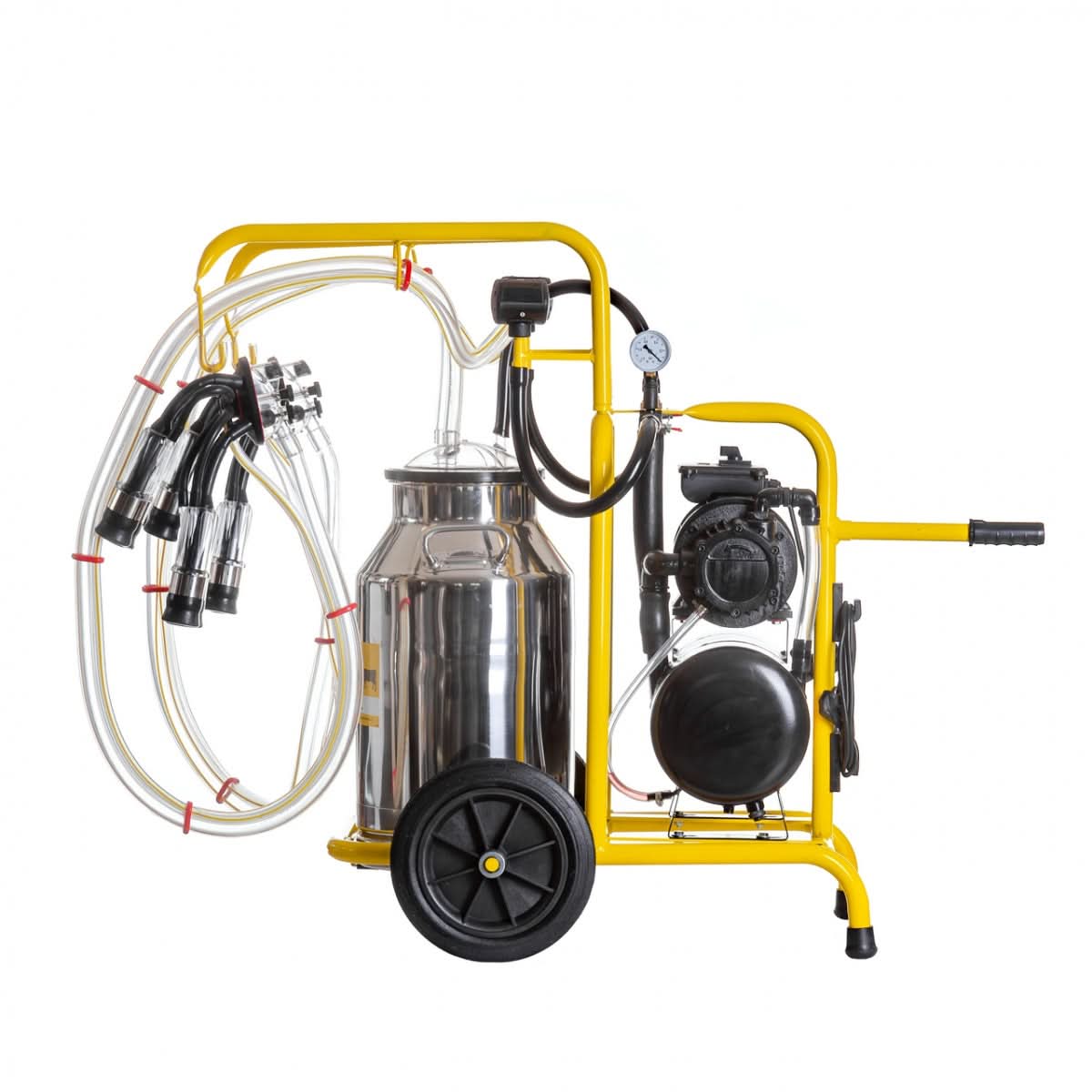 Aparat de muls vaci, cu 2 posturi și bidon inox de 40 litri