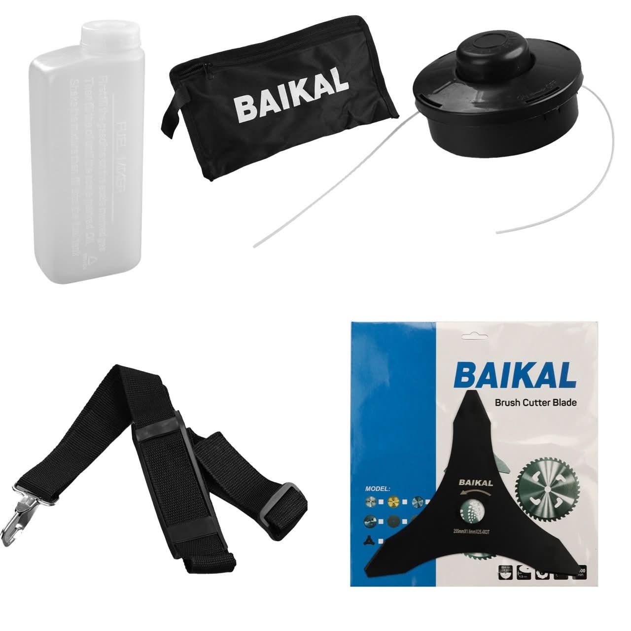 Motocoasa benzina BAIKAL BK5500, 52cc, 4.7CP, 10000 rpm, disc 3T si cap mosor