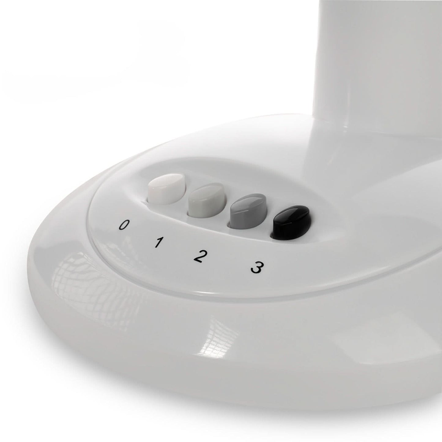 Ventilator de birou BOHM BLTF-1203, 40W, 12 inch, 3 viteze, protectie supraincalzire, alb