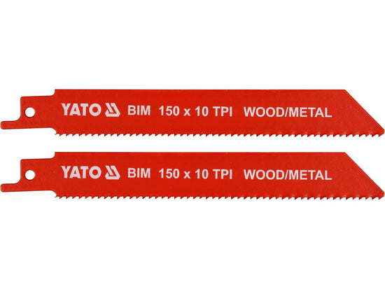 Set 2 lame fierastrau sabie Yato YT-33930, BIM, 150 mm, 10 TPI