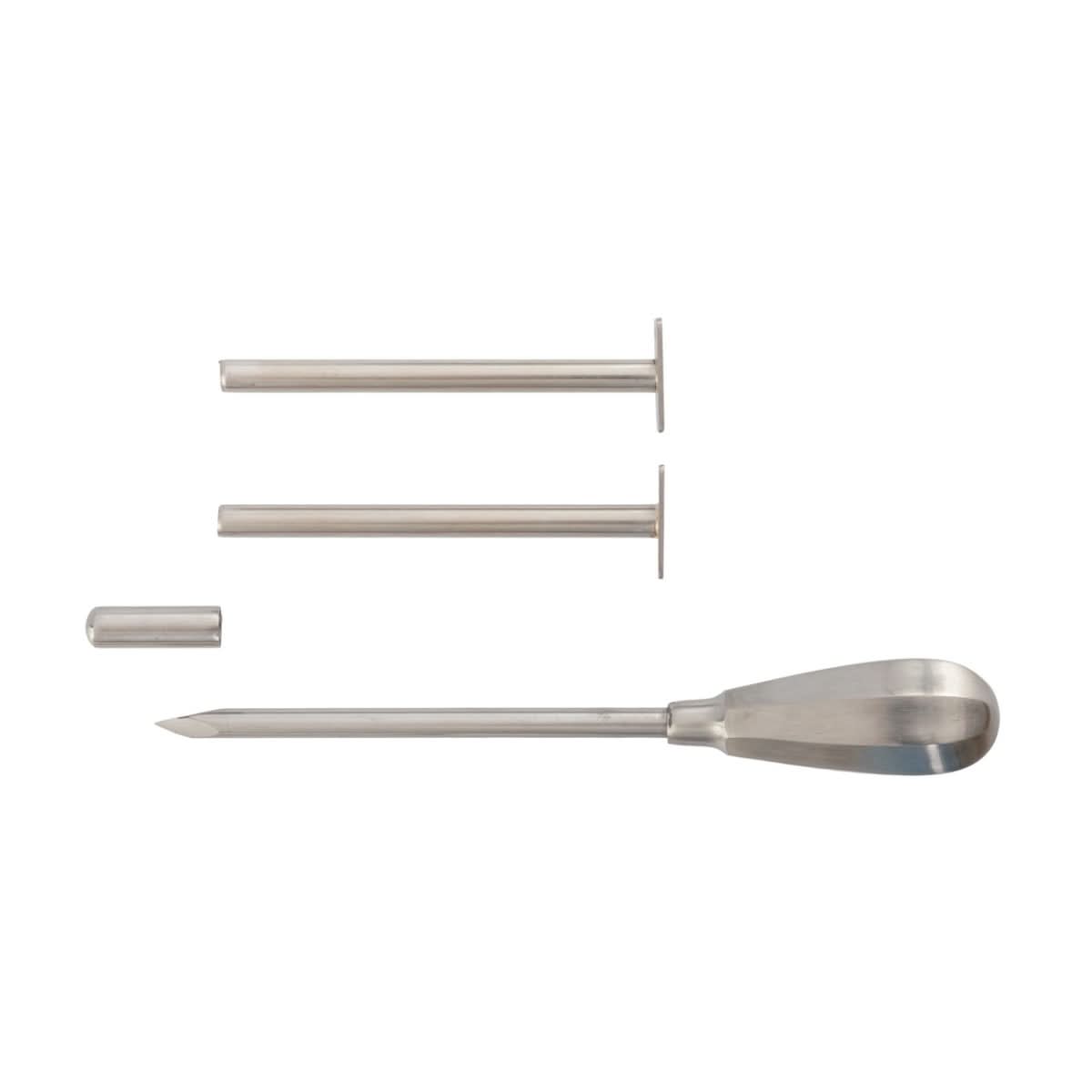 Trocar veterinar inox 120x7 mm perforare abdomen bovine ovine