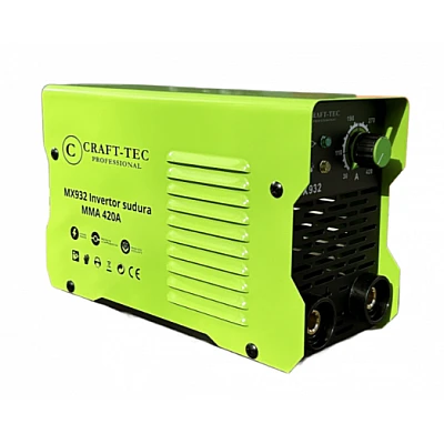 Aparat sudura Craft-Tec MMA 420A, afisaj electronic, 1.6-5mm, protectie supraincalzire, accesorii incluse