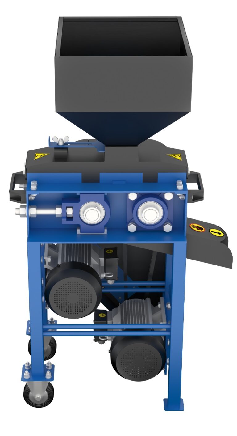 Aplatizor de cereale Hercule TMC 380V, compact, dublu motor, ideal pentru ferme mici