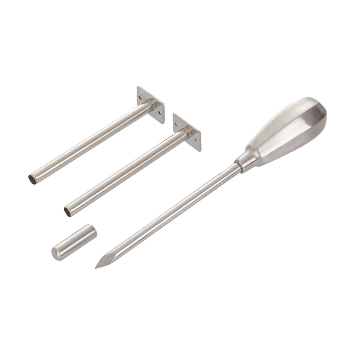 Trocar veterinar inox 120x7 mm perforare abdomen bovine ovine