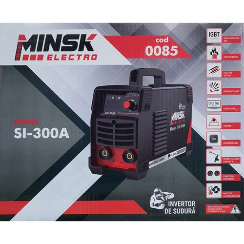 Aparat sudura invertor Minsk Electro MMA SI-300A, 300A, IGBT, ecran digital, compact, protectie supraincalzire