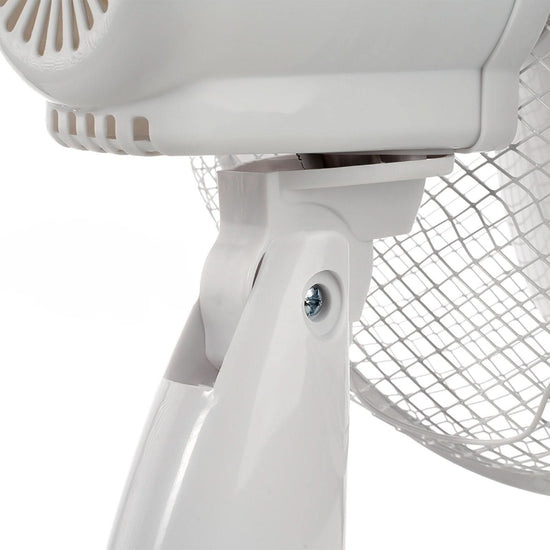 Ventilator de birou BOHM BLTF-1203, 40W, 12 inch, 3 viteze, protectie supraincalzire, alb