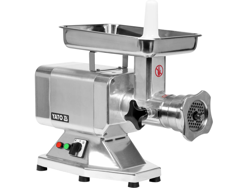 Masina de tocat carne profesionala YATO YT-03232, 1100W, 220 kg/h, sistem UNGER, inox, ideala pentru macelarii, restaurante si Horeca