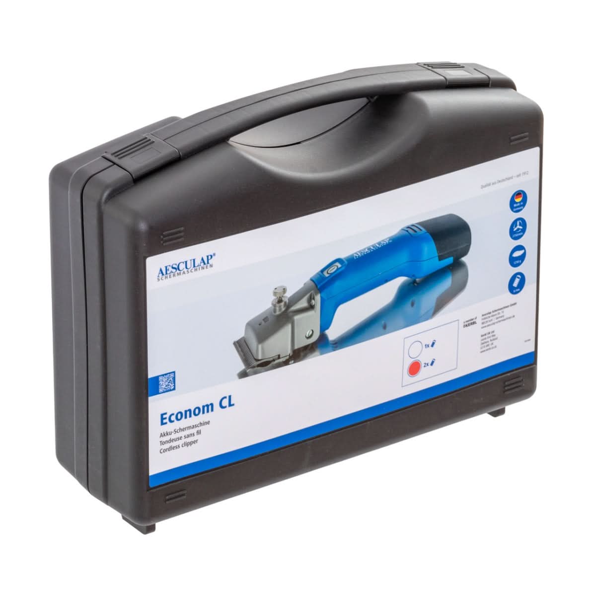 Masina tuns bovine acumulator 21.8V 21/23 cutite 2 acumulatori geanta Aesculap Econom NOVA CLA