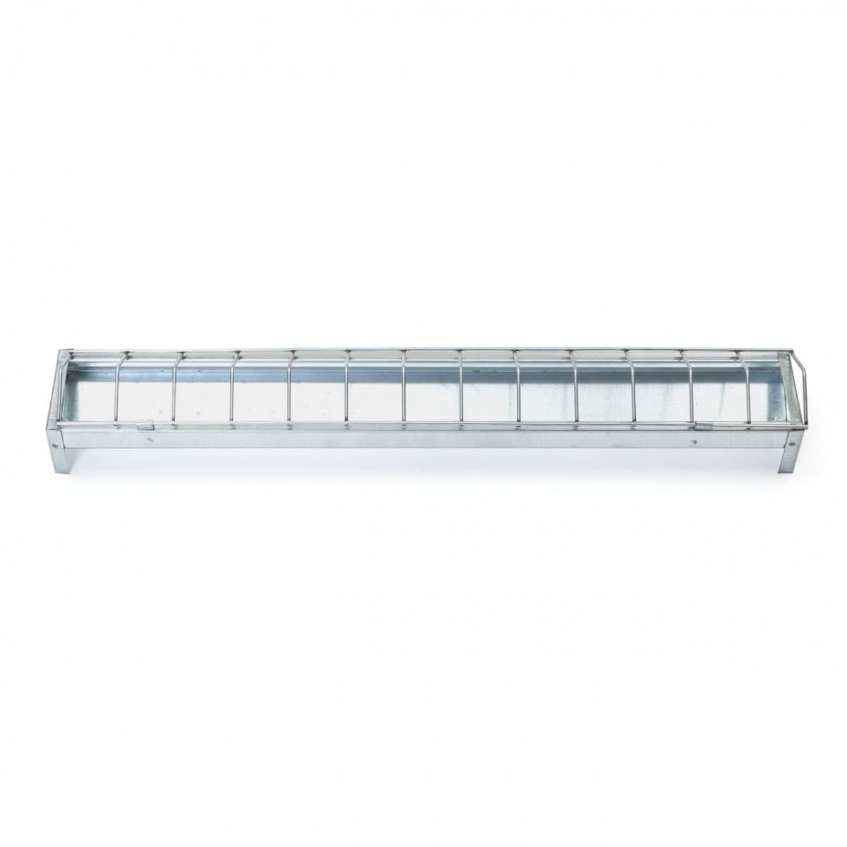 Hranitoare metal galvanizat 50 cm pentru pui si gaini cu 13 fante