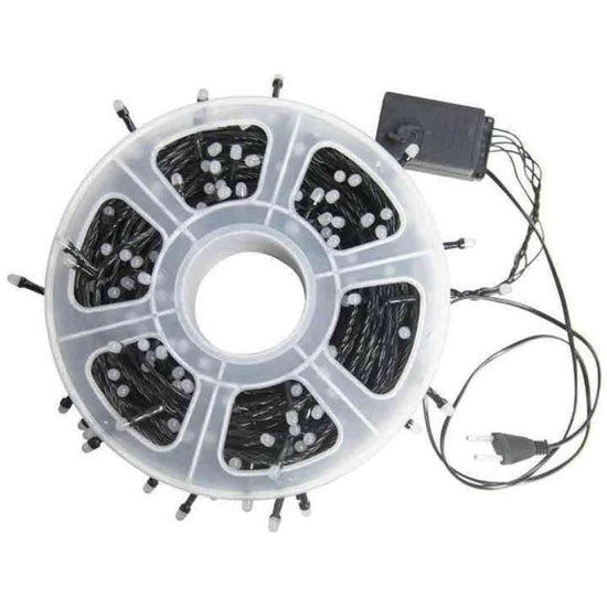 Instalatie Craciun liniara, rola bec diamant, 50m 240 LED sau 100m 500 LED, exterior si interior