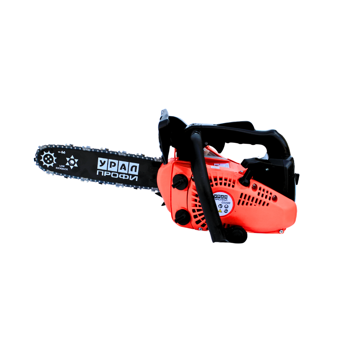 Drujba pe benzina URAL CS2500, 1.5 CP, lama 25 cm, ungere automata, 2 lanturi incluse