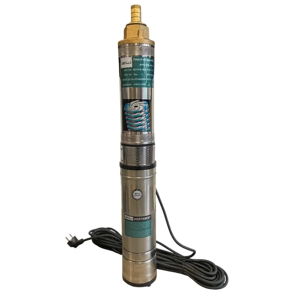 Pompa submersibila multietajata Brillo, 1.5 kW, 8 turbine, 2860 rpm, inaltime refulare 120 m, racord 1 tol