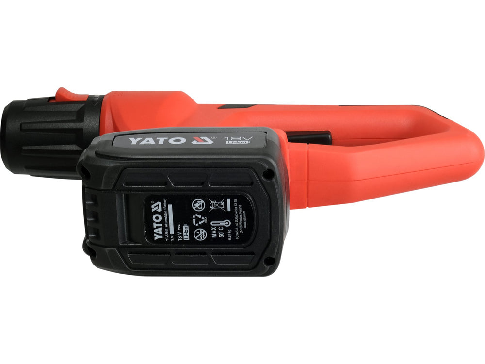 Fierastrau multifunctional Yato 18V, 1x2Ah, lama 8", functie drujba si foarfeca gard viu, maner telescopic