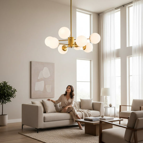 Lustra Cosmo Gold, 8xE27, 80W, 800x680mm