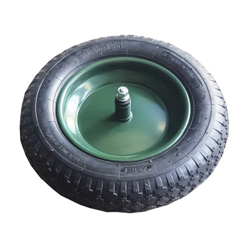 Roata roaba pe aer Limex 3.5-8 cu ax metalic, 360 mm, gata de montaj