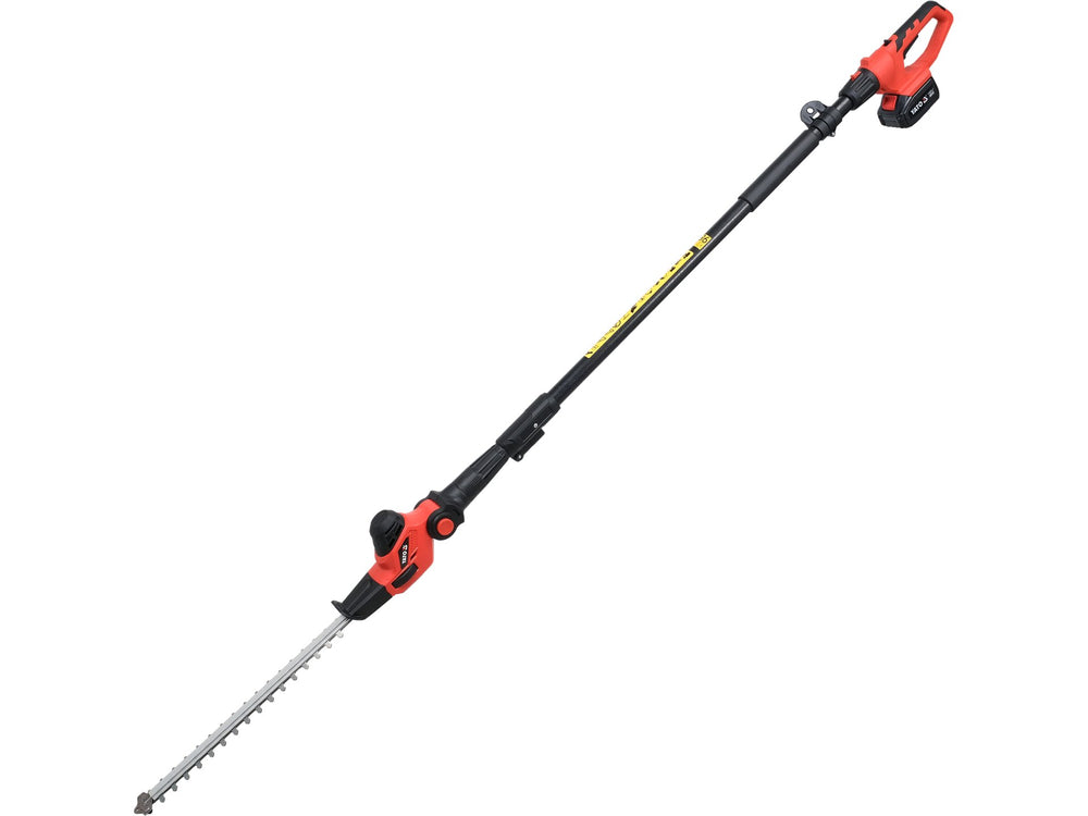 Fierastrau multifunctional Yato 18V, 1x2Ah, lama 8", functie drujba si foarfeca gard viu, maner telescopic