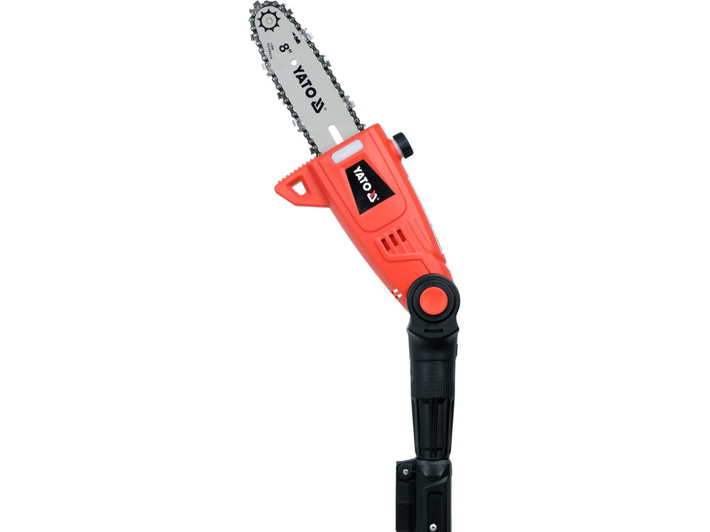 Fierastrau multifunctional Yato 18V, 1x2Ah, lama 8", functie drujba si foarfeca gard viu, maner telescopic