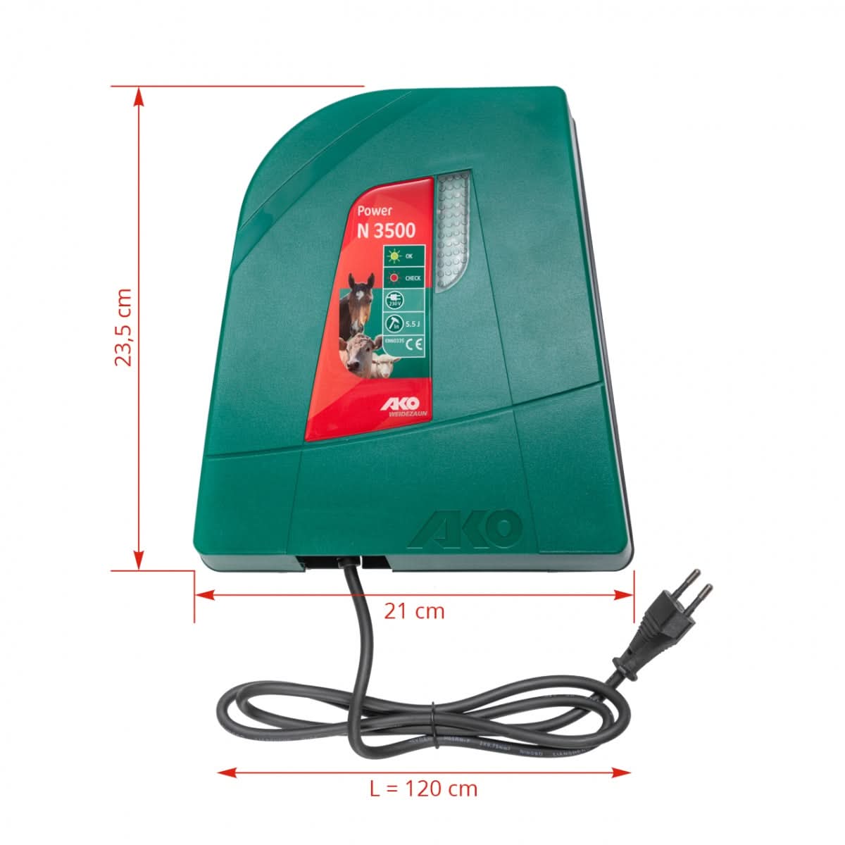 Aparat gard electric AKO Power N 3500, 230 V, 3,5 Joule, lungime împrejmuire 6000 m