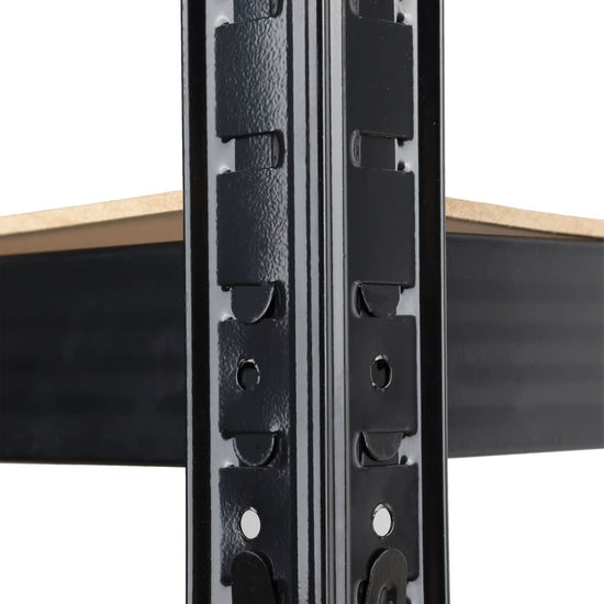 Raft Negru din Oțel pentru Depozitare 70Wx30Dx150Hcm ROTOR