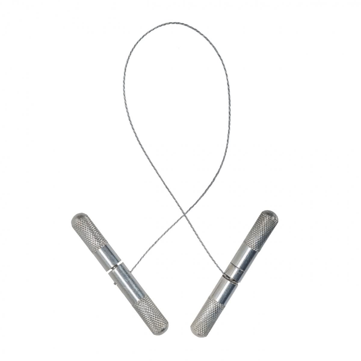 Pereche de manere metalice pentru cablu ferastrau, pentru taierea coarnelor bovinelor