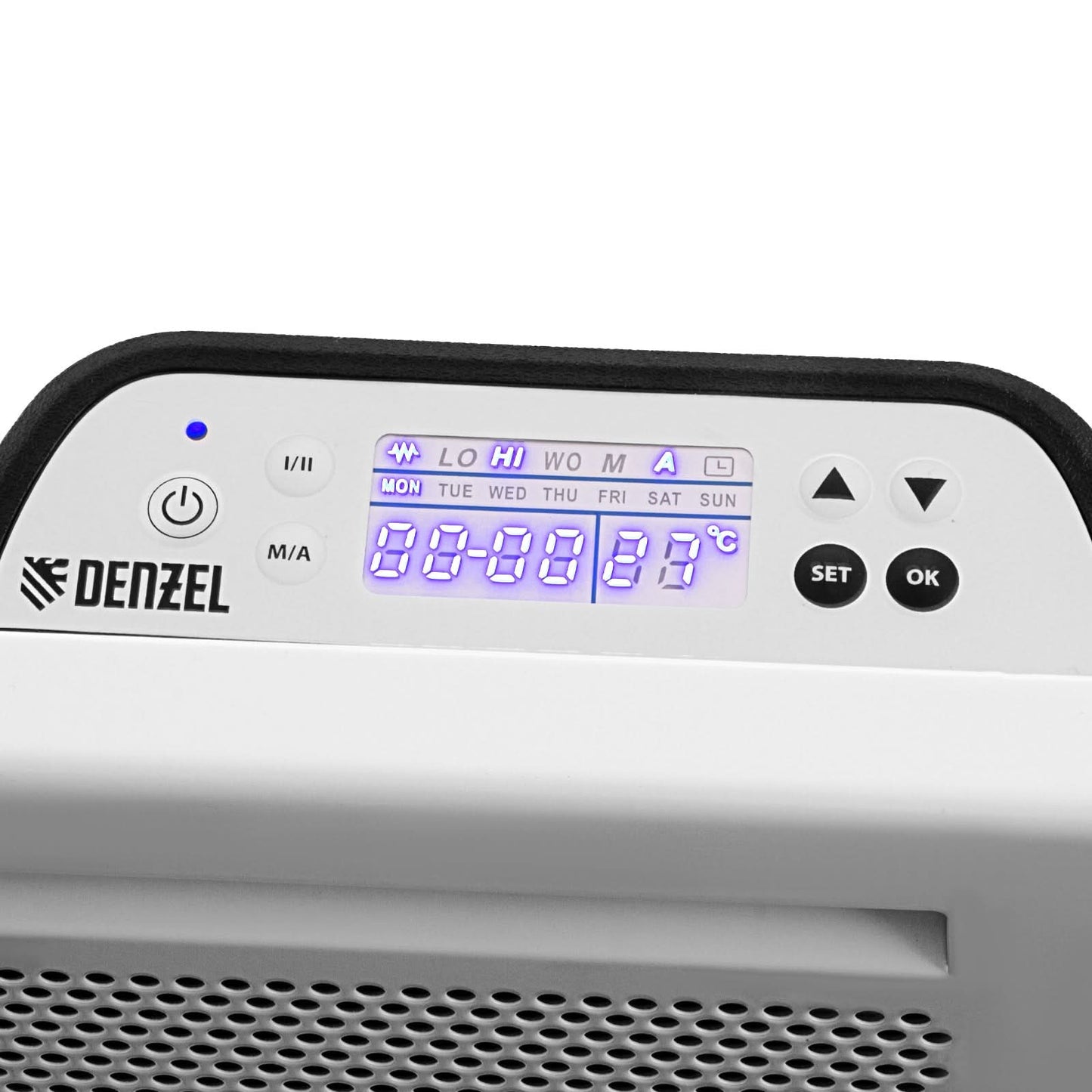 Convector electric hibrid Denzel HybridX-2000, 2000W, incalzitor cu infrarosu, termostat digital, montaj pe perete sau podea