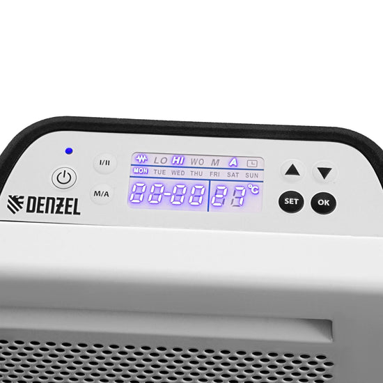 Convector electric hibrid Denzel HybridX-2000, 2000W, incalzitor cu infrarosu, termostat digital, montaj pe perete sau podea