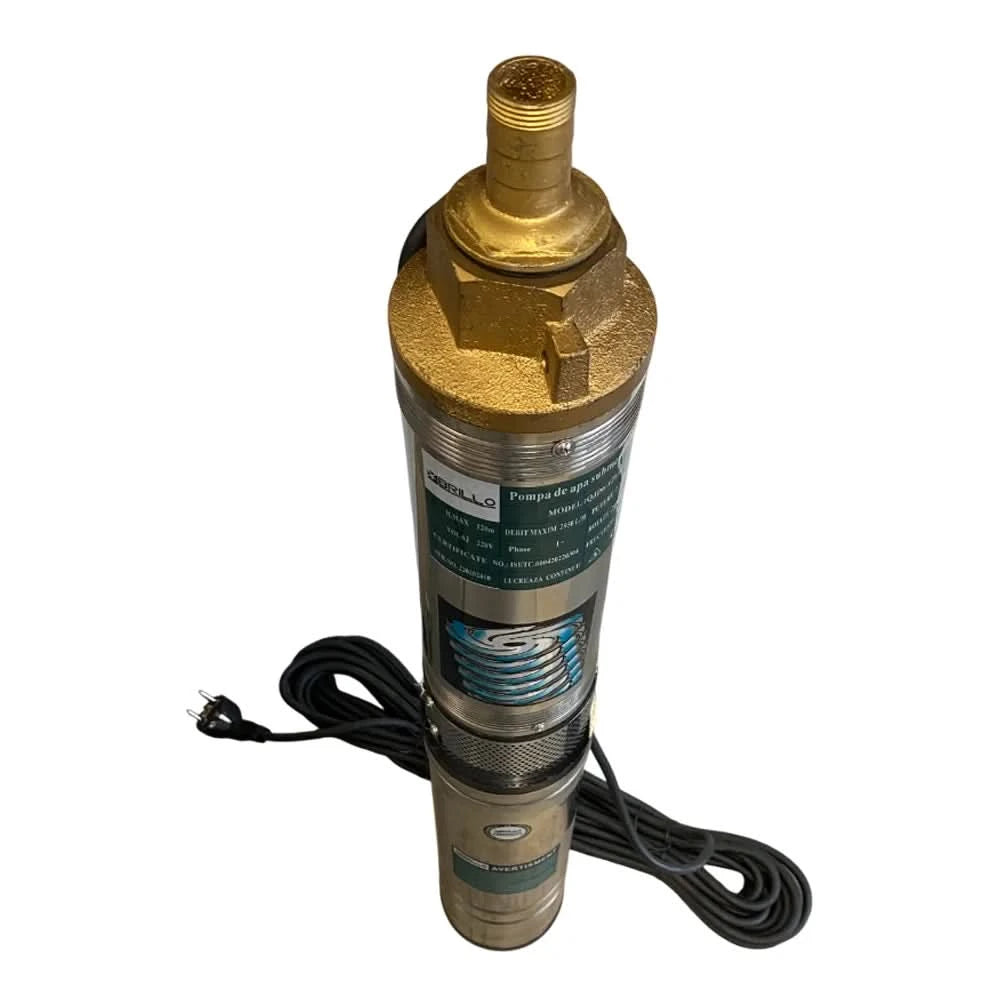 Pompa submersibila multietajata Brillo, 1.5 kW, 8 turbine, 2860 rpm, inaltime refulare 120 m, racord 1 tol