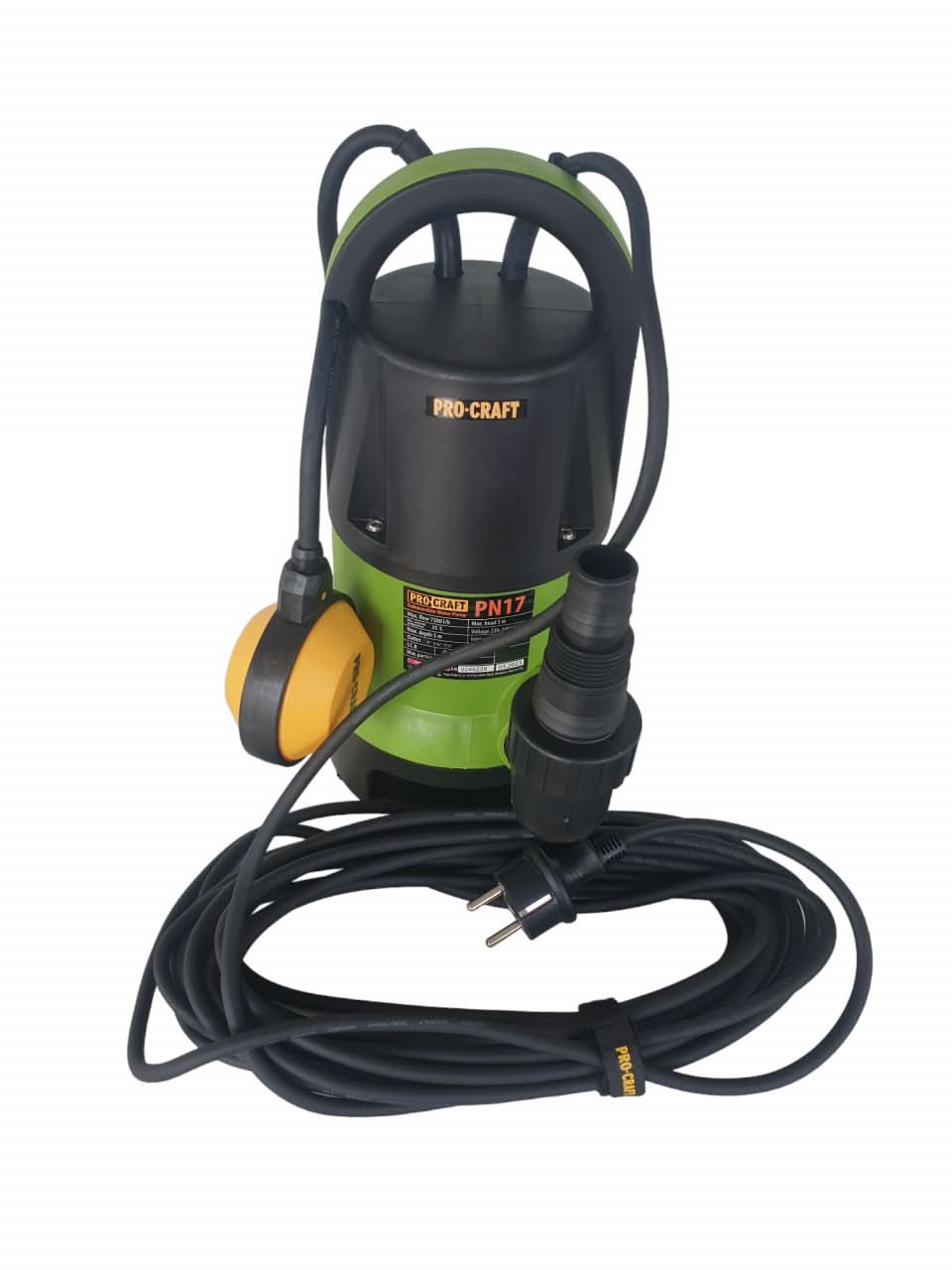 Pompa submersibilă apă murdară PROCRAFT PN17, 400W, 7500L/h