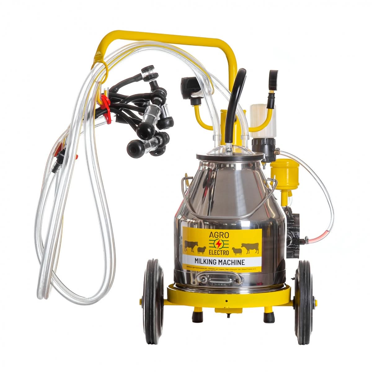 Aparat de muls oi, 2 posturi, 1 bidon inox 25 litri, eco