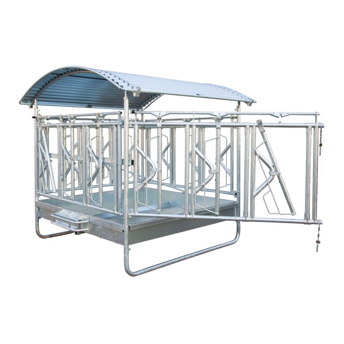 Iesle patrata cu acoperis si 12 locuri de hranire, cu autoblocare