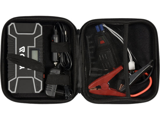 Robot de pornire auto / Power Bank 12000mAh, display LCD, lanterna SOS, pentru motoare benzina si diesel, incarcare dispozitive mobile - vedere 8