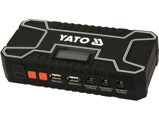 Robot de pornire auto / Power Bank 12000mAh, display LCD, lanterna SOS, pentru motoare benzina si diesel, incarcare dispozitive mobile