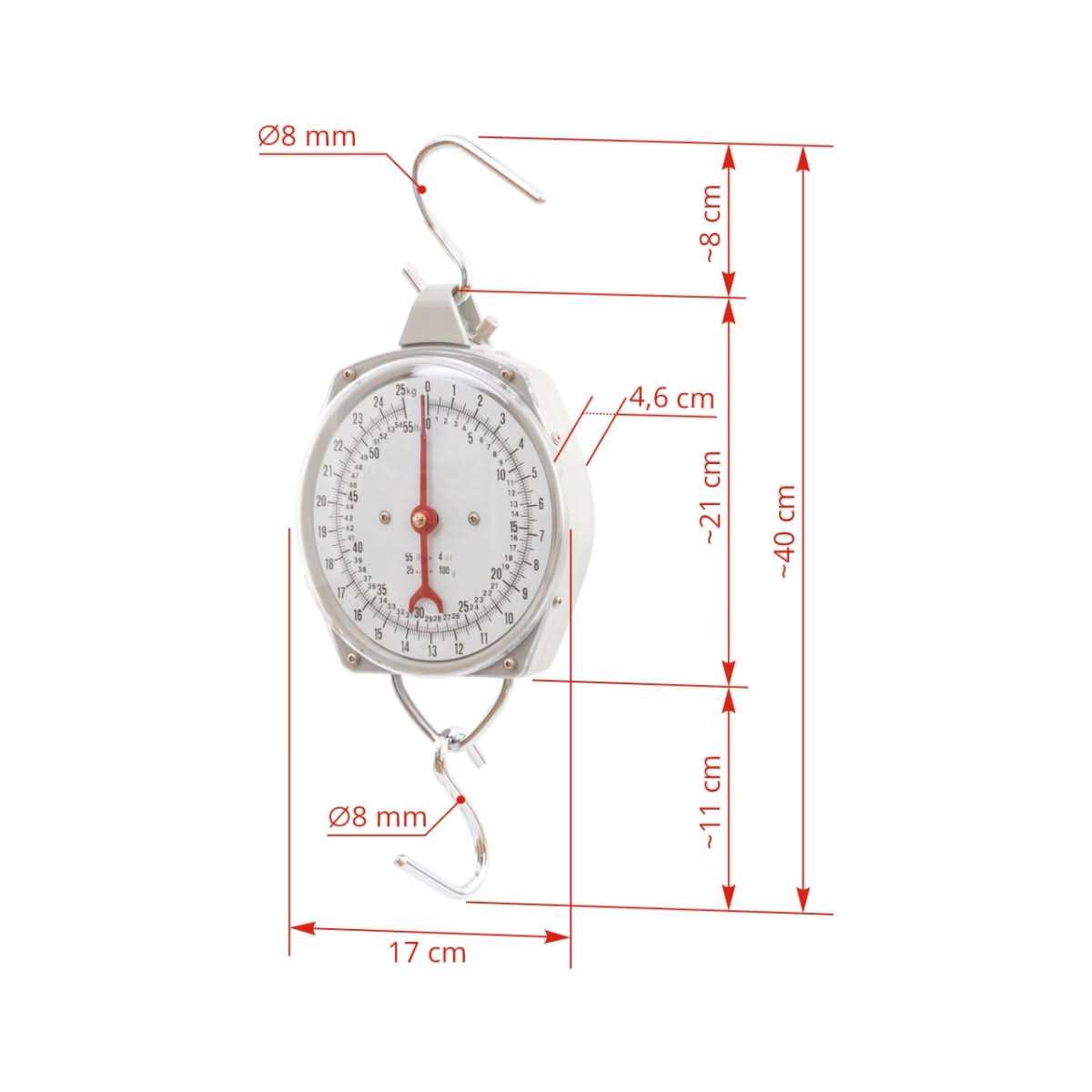 Cantar suspendat premium, max. 25 kg, robust si precis