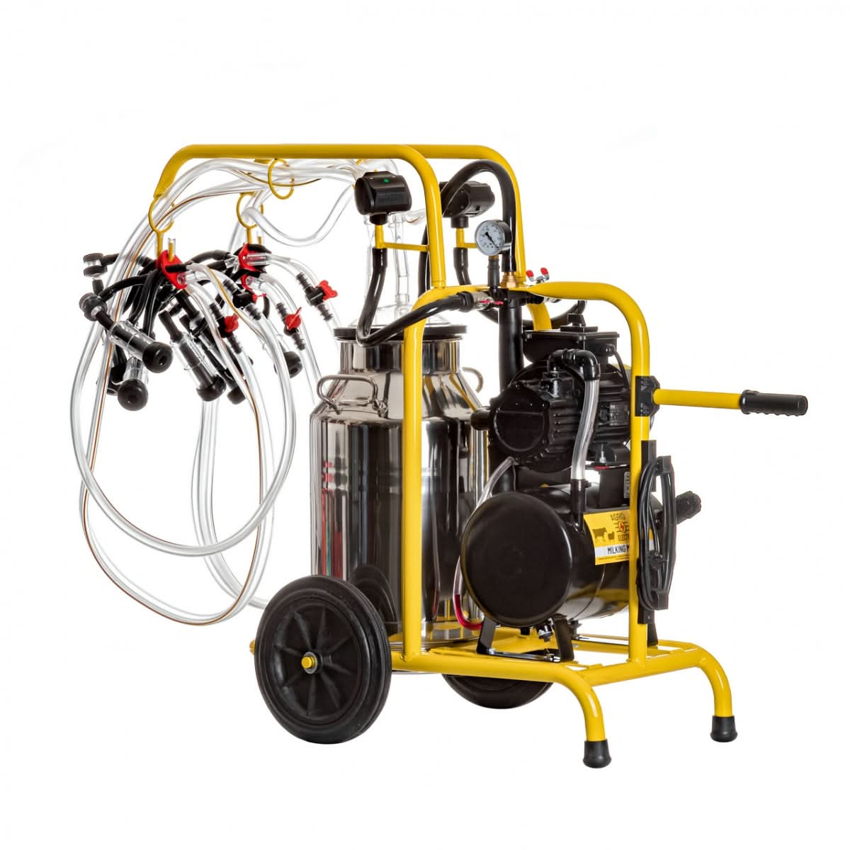 Aparat de muls capre, 4 posturi, 1 bidon inox 40 litri