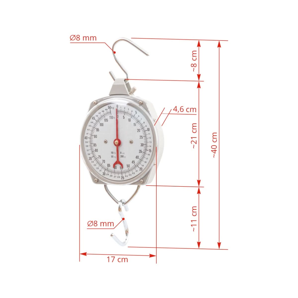 Cantar suspendat premium, max. 50 kg, robust si precis