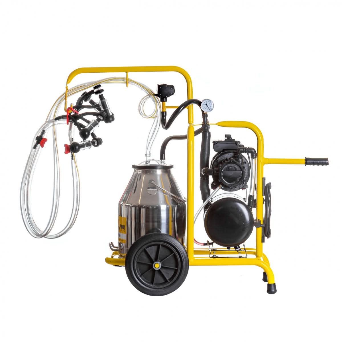 Aparat de muls oi, 2 posturi, 1 bidon inox 30 litri