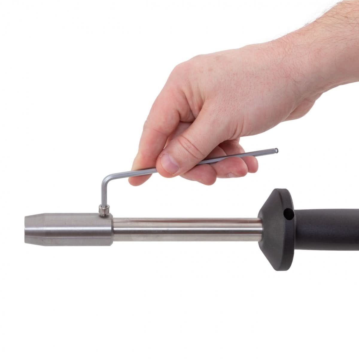 Ecornator electric 230 V, cap de 18 mm, pentru arderea/îndepărtarea coarnelor la viței, mieii sau iezilor