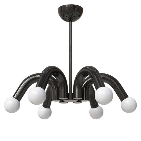 Lustra Hester Negru, 6xE27, 42W, 540x650mm