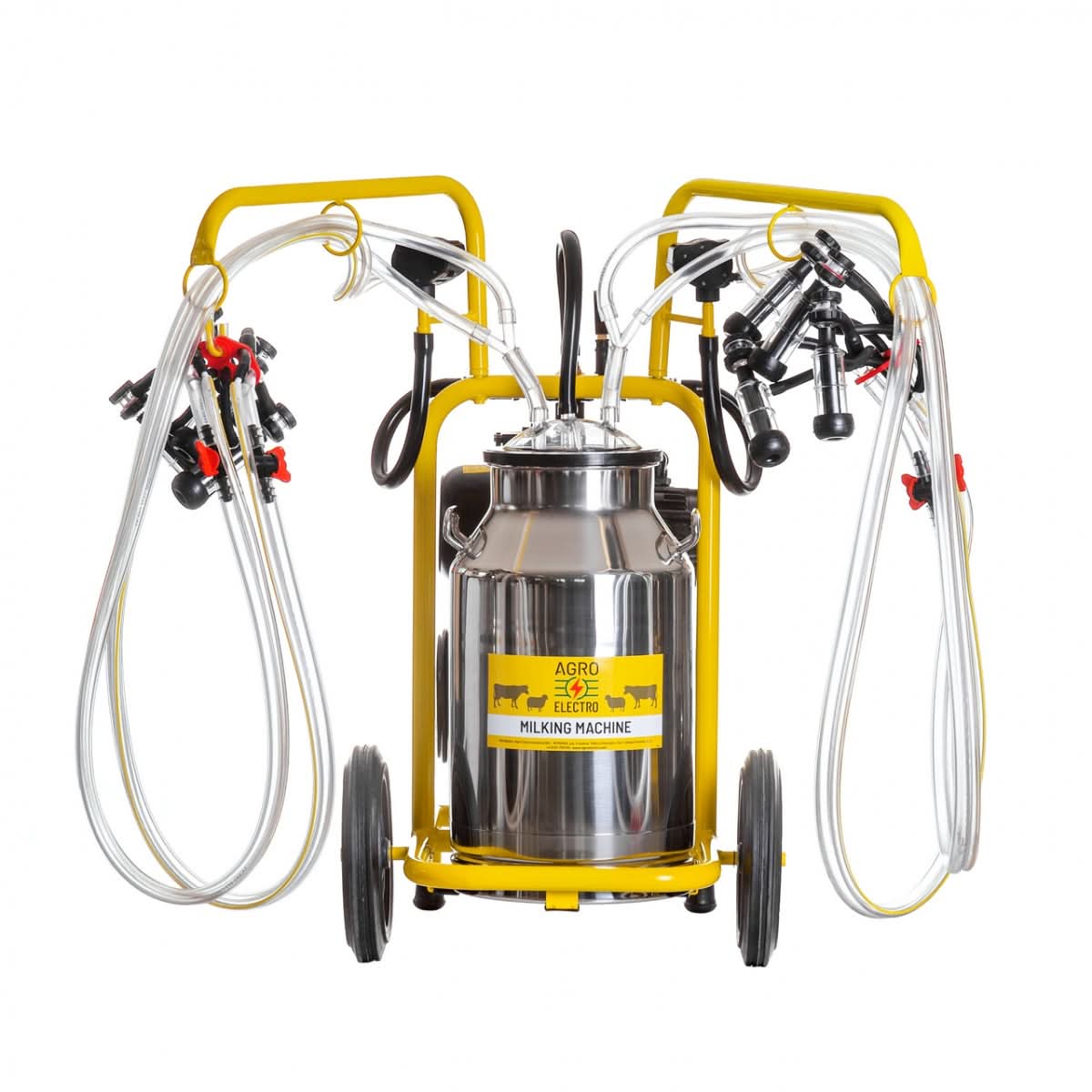 Aparat de muls oi, 4 posturi, 1 bidon inox 40 litri