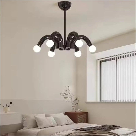 Lustra Hester Negru, 6xE27, 42W, 540x650mm