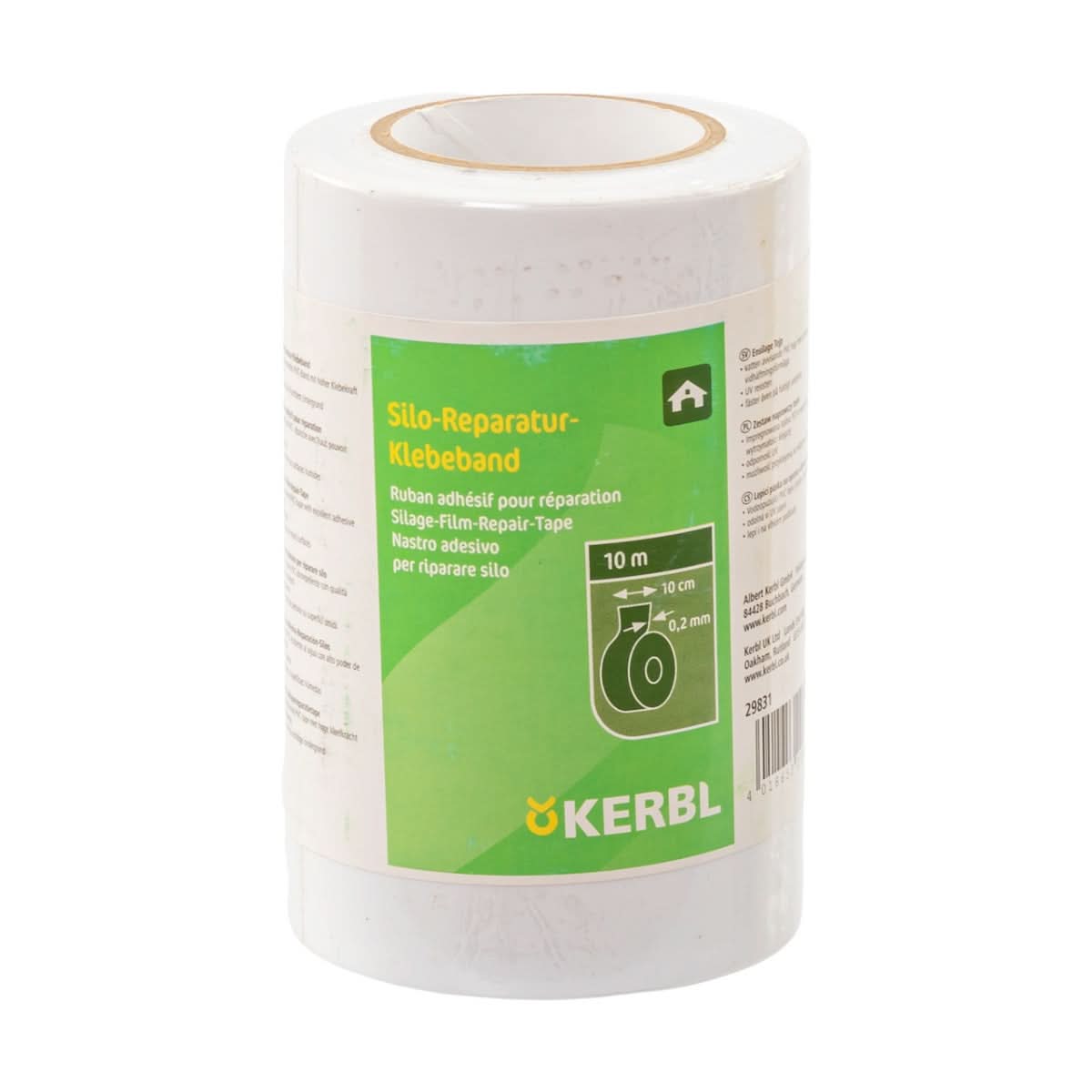 Banda adeziva reparat siloz 10 m latime 10 cm culoare alb